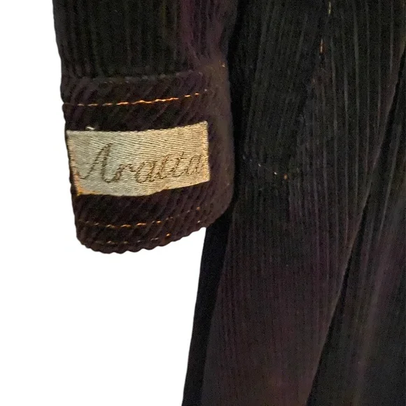 Corduroy long women’s coat - Picture 2 of 8